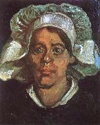 Vincent Van Gogh Head of a Peasant Woman with White Cap (nn04) painting